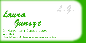 laura gunszt business card